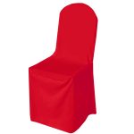 Red Polyester Chair Cover (Round Top)