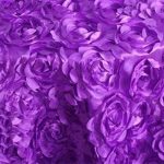 12 x 108'' Purple Rosette Table Runner