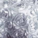 10FT X 10FT (3M X 3M) Silver Rosette Backdrop