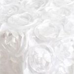 10FT X 10FT (3M X 3M) White Rosette Backdrop