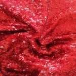 70'' Red Sequin Tablecloth