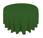 90" Round Forest Green Tablecloth 90''