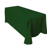 60'' x 126" Forest Green Polyester Tablecloth