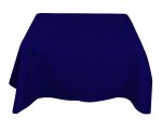 35 x 35'' Navy Blue Polyester Tablecloth