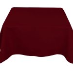 35 x 35'' Weinrote Polyester-Tischdecke
