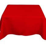 40 x 40 Zoll rote Polyester-Tischdecke