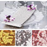 16'' x 16'' White Sequin Table Napkin