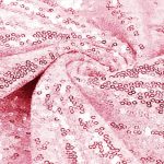 Rosa Paillettenstoff 1m