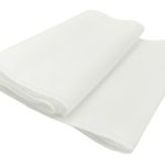 Stuhlschärpen aus weißem Taft (10 Stück)