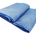 Himmelblaue Taft-Stuhlschärpen (10 Stück)