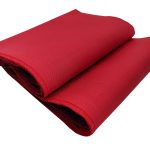 Stuhlschärpen aus rotem Taft (10 Stück)