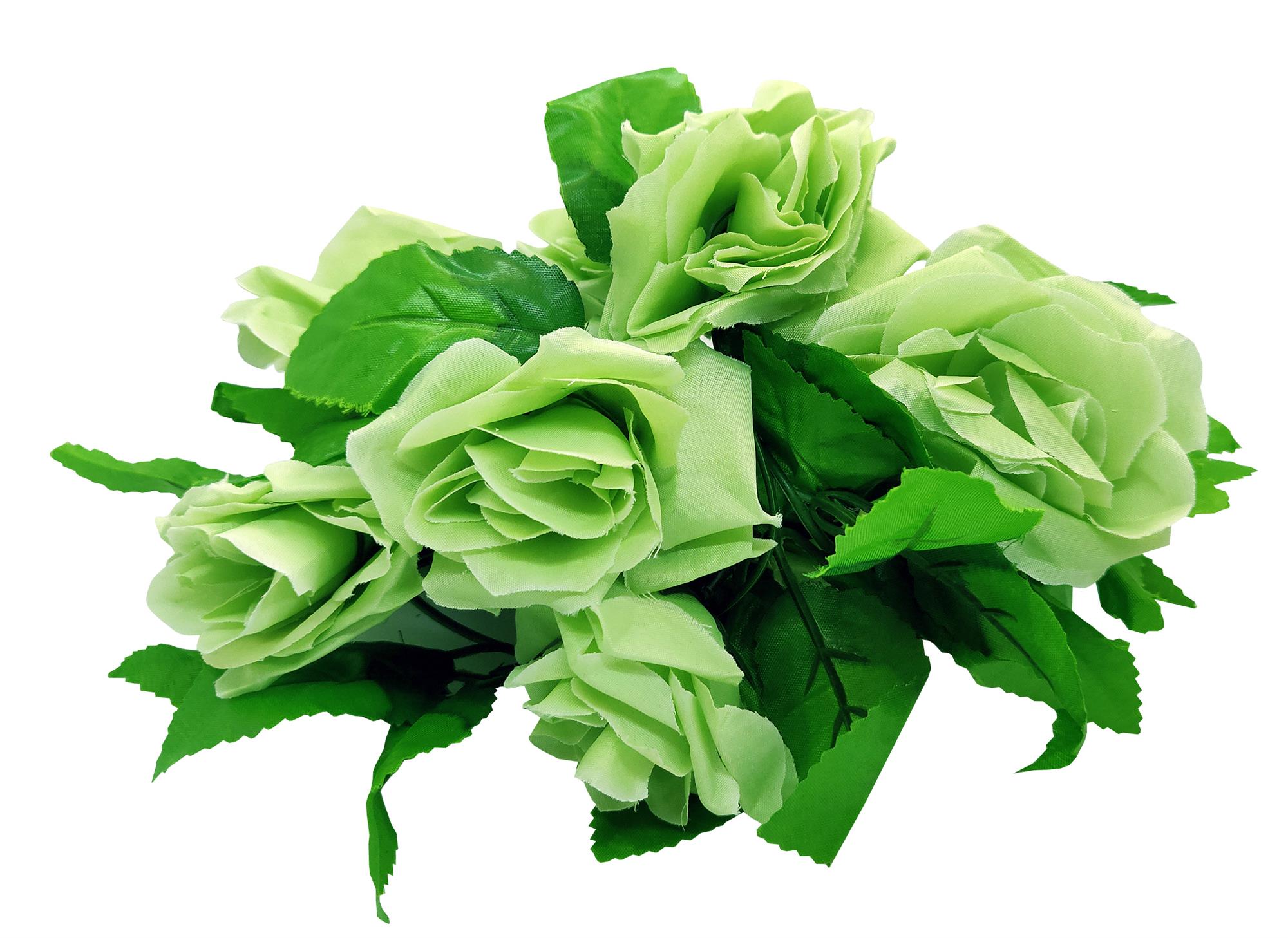 153373274.jpg Light Green Rose Garland (1pc) - Image 1