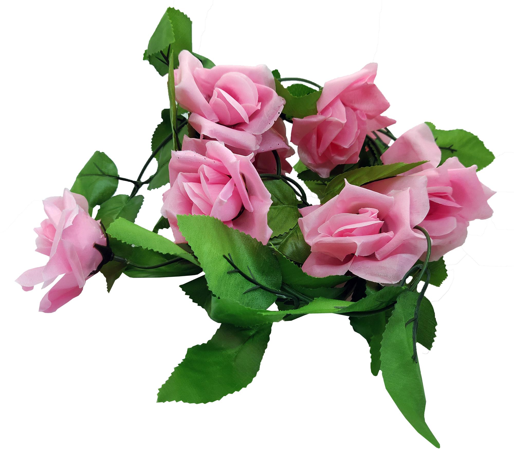 153375800.jpg Rosa Rosengirlande (1 Stück) – Bild 1