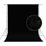 4FT X 6FT (120CM X 180CM) Black Crushed Velvet Backdrop