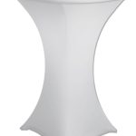 80cm White Spandex Poseur Cocktail Tablecloth