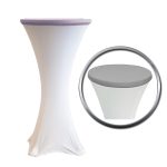 60cm Silver Cocktail Table Topper