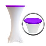 80cm Purple Cocktail Table Topper