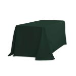 70" x 90" Forest Green Polyester Tablecloth