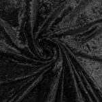 Black Crushed Velvet Tablecloth