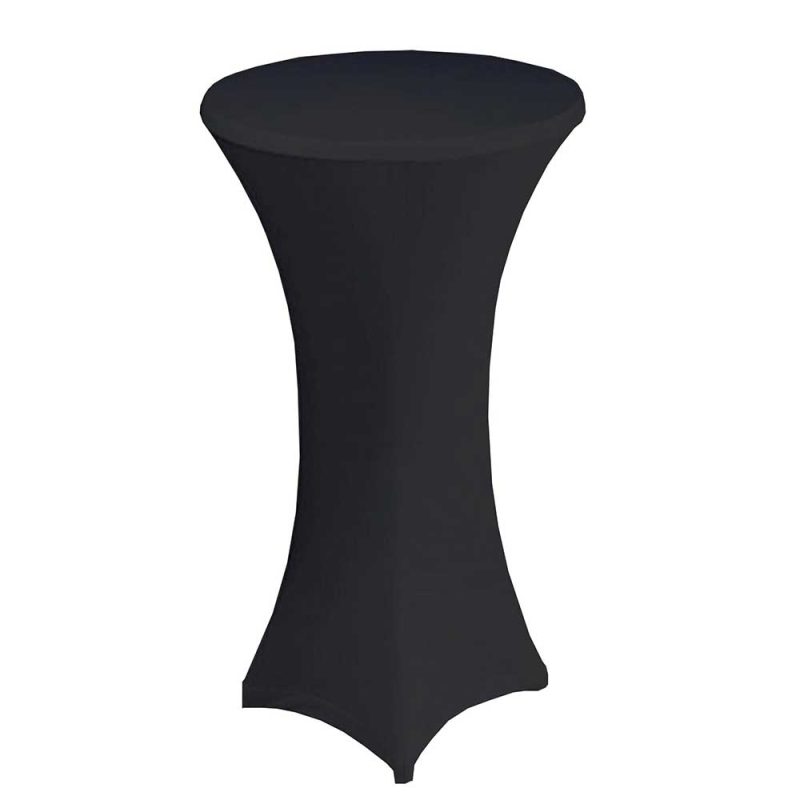 Black Spandex Poseur Cocktail Tablecloth