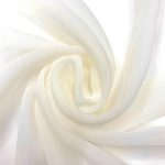 Ivory Chiffon Fabric 1M