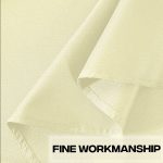 90" runde elfenbeinfarbene Polyester-Tischdecke – Bild 2