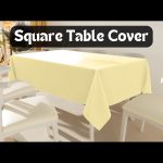 54" x 54'' Ivory Polyester Tablecloth - Image 4