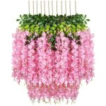 Rosa Glyzinienblüten (3 Bündel)