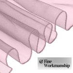 10 Stück babyrosa Organza-Stuhlschärpen - Image 3