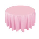 90" Round Light Pink Tablecloth 90''