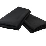Schwarze Polyester-Servietten 19" x 19" (10 Stück)