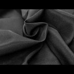 70" x 90" Black Polyester Tablecloth - Image 2
