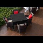 58" x 58'' Black Polyester Tablecloth - Image 3