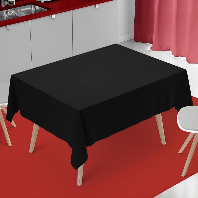 black square polyester table cover 5