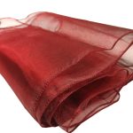 10Pc Burgundy Organza Chair Sashes