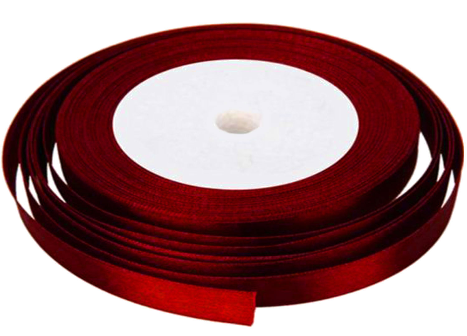 e-burgund-1.jpg 24mm Dunkelrotes Satinband 20m - Image 1