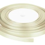 3mm Ivory Satin Ribbon 50m