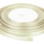 12mm Cream Satin Ribbon 20m