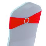 10Pc Red Spandex Chair Band