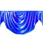 Königsblauer Swag mit abnehmbarem Klettverschluss 3m