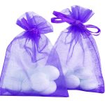50Pc Lavender Small Organza Bags 9cm x 7cm