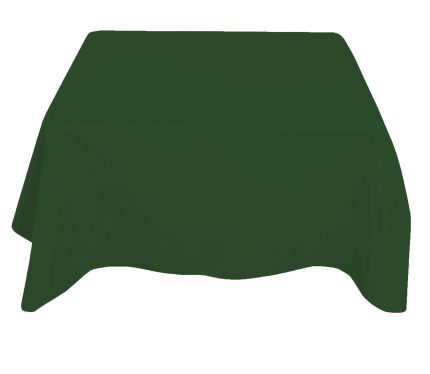 70'' x 70'' Forest Green Polyester Tablecloth
