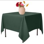 45 x 45'' grüne Polyester-Tischdecke – Bild 6