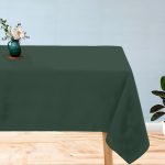 45 x 45'' grüne Polyester-Tischdecke – Bild 5