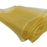 10 Stück goldene Organza-Stuhlschärpen