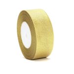 25mm Gold Glitter Organza Ribbon 25Yds