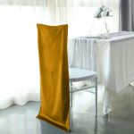 Chiavari-Stuhlkappen in voller Größe, Gold – Bild 3