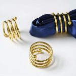 1Pc Gold Spiral Napkin Ring