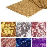 12'' x 108'' Gold Sequin Table Runner