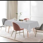 90" x 156" Grey Polyester Polyester Tablecloth - Image 6